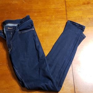 EXPRESS mid-rise leggings dark wash